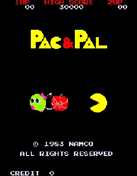 Pac & Pal screen shot title